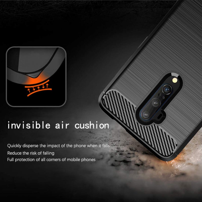 Osophter for Oneplus 7T Pro Case Shock-Absorption Flexible TPU Rubber Full-Body Protective Phone Cover for One Plus 7T Pro 5G McLaren(Black) - Image 5