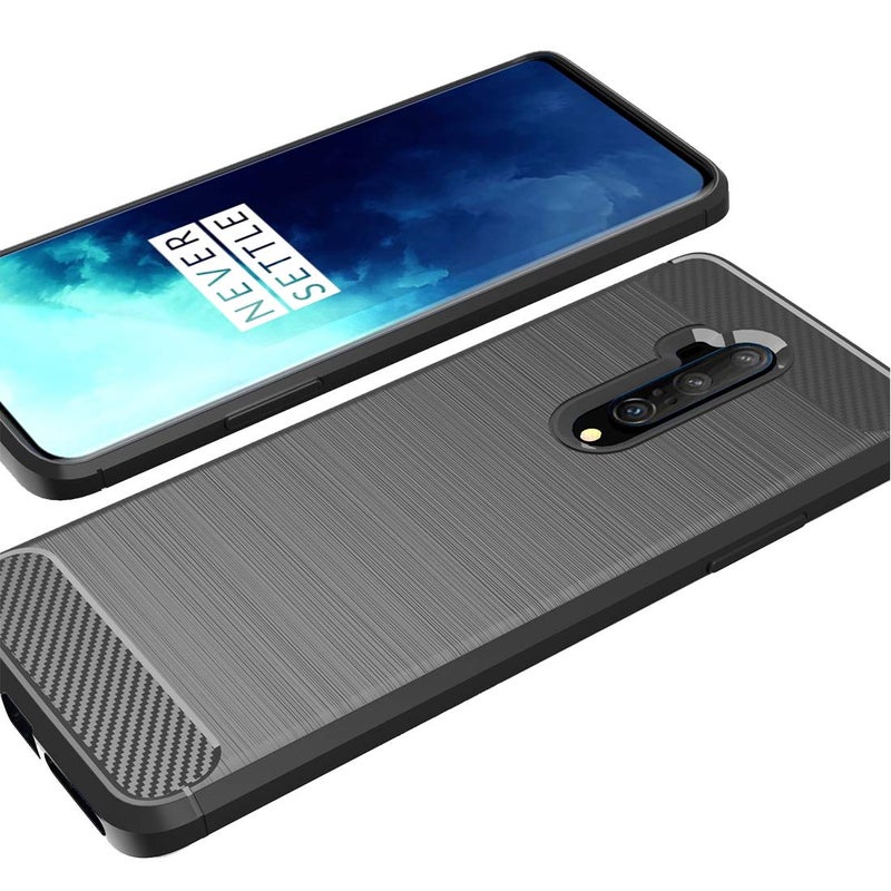 Osophter for Oneplus 7T Pro Case Shock-Absorption Flexible TPU Rubber Full-Body Protective Phone Cover for One Plus 7T Pro 5G McLaren(Black) - Image 4