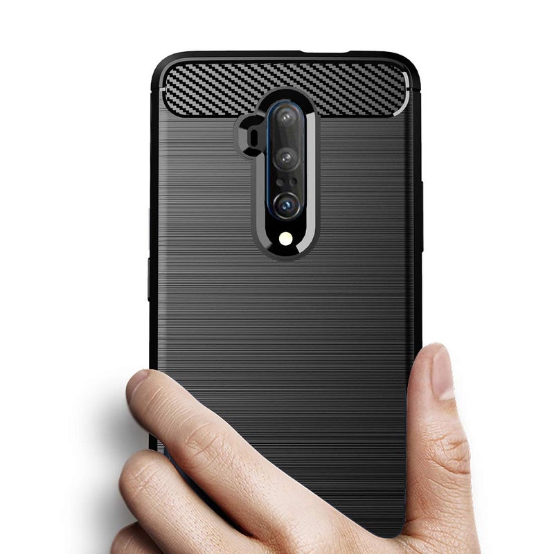 Osophter for Oneplus 7T Pro Case Shock-Absorption Flexible TPU Rubber Full-Body Protective Phone Cover for One Plus 7T Pro 5G McLaren(Black) - Image 3