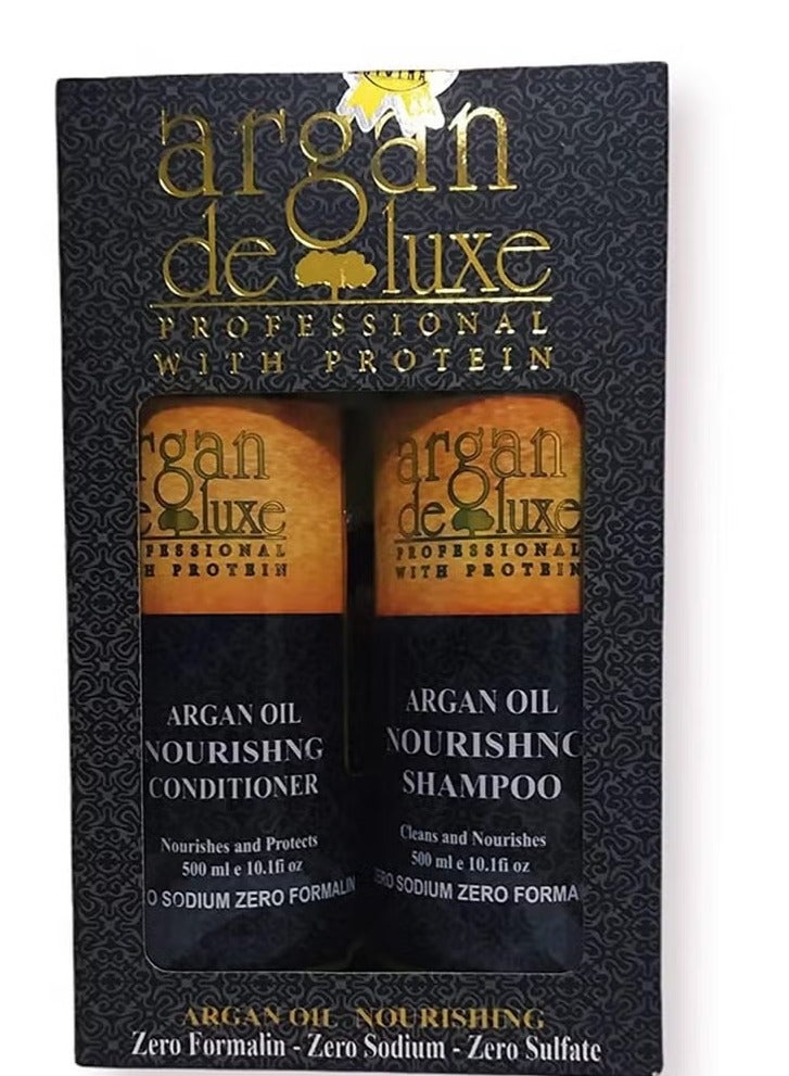 أرغان ديلوكس مجموعة شامبو وبلسم بالارجان لعلاج مشاكل الشعر