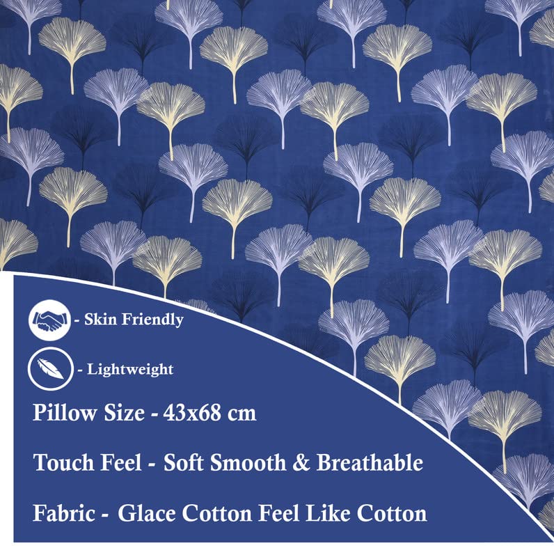BSB HOME® Prime Collection 180 TC Cotton-Blend Single Size(90x60) Inch 1 Bedsheet with 1 Pillow Covers Single Bedsheet for Single Bed (Light Grey & White) - Image 3