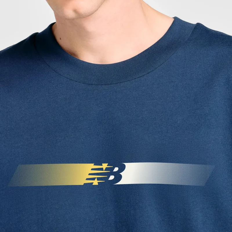 New Balance NB Navy Gradient NB T-Shirt for Men | Best Price UAE