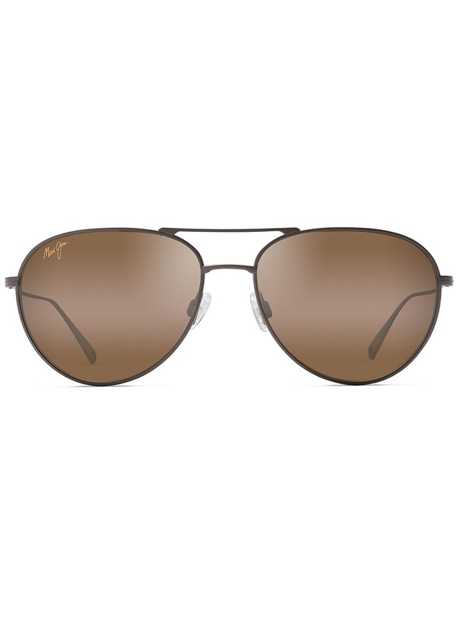 MAUI JIM Unisex Polarized Aviator Sunglasses - MJH885-01 57 - Lens Size: 57 Mm  - Image 2