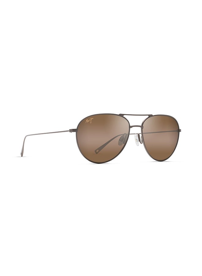 MAUI JIM Unisex Polarized Aviator Sunglasses - MJH885-01 57 - Lens Size: 57 Mm  - Image 1