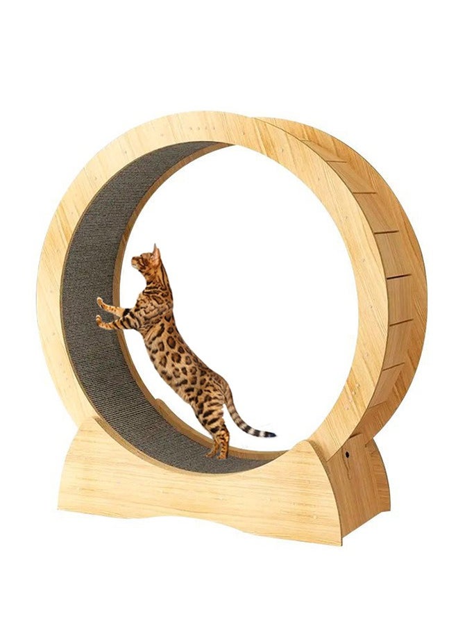 Yolu Home Cat Exercise Wheel Large Cat Running Wheel Cat Treadmill for Indoor Pet Sturdy Noiseless Treadmill Roller with Carpeted Runway  - Image 1