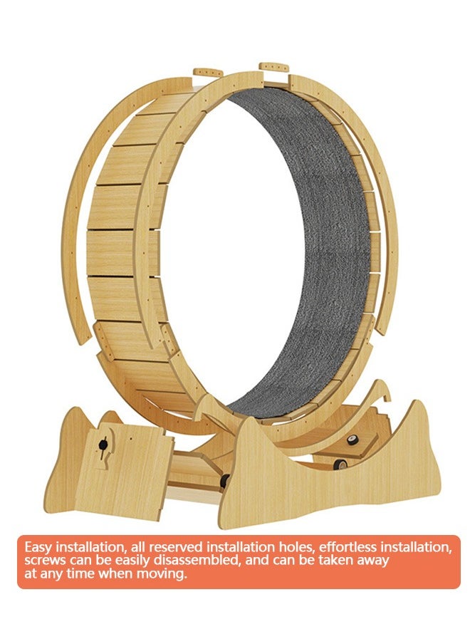 Yolu Home Cat Exercise Wheel Large Cat Running Wheel Cat Treadmill for Indoor Pet Sturdy Noiseless Treadmill Roller with Carpeted Runway  - Image 3