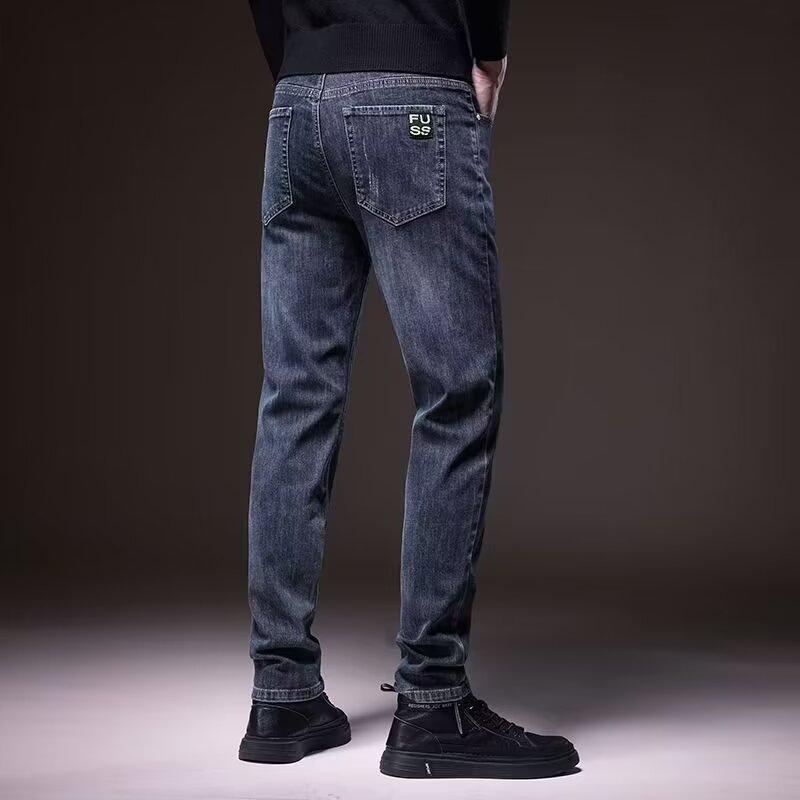 Unisex Classic Denim Jeans Loose Fit Daily Outdoor Wear - Image 1