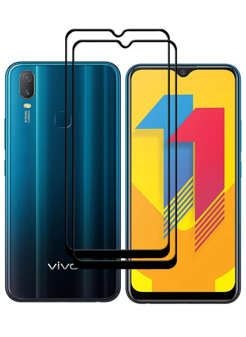 ACLIX 2 Pieces Antistatic ESD Dustproof Premium Quality High Definition Tempered Glass Screen Protector Designed For vivo Y11 (2019) - Image 1