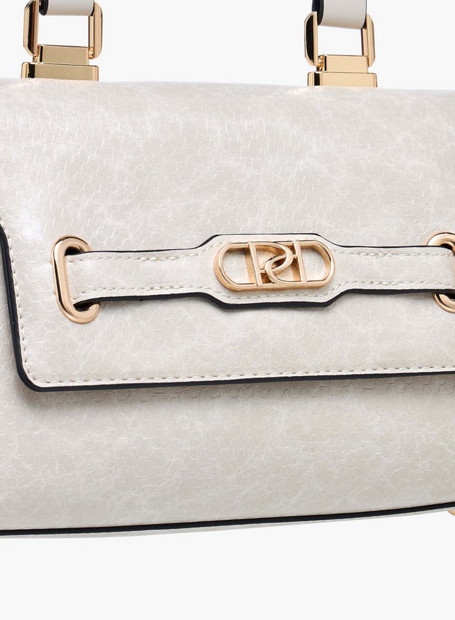 Paprika Textured Crossbody Bag with Adjustable Strap and Flap Closure - Image 5