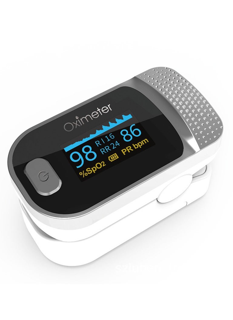 Joshberg Finger Pulse Oximeter Blood Oxygen Saturation Monitor, Quick Read Heart Rate and Spo2 Oxygen Meter with OLED Display, Batteries Not Included  - Image 1