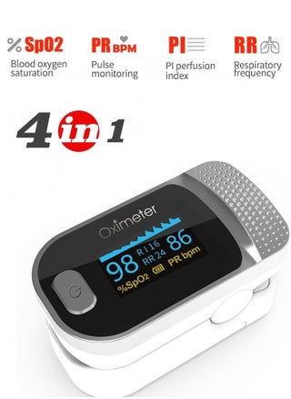 Finger Pulse Oximeter Blood Oxygen Saturation Monitor, Quick Read Heart Rate and Spo2 Oxygen Meter with OLED Display, Batteries Not Included - pzsku/Z6E762E0F094D4DF2B0BFZ/45/1751969183/d7cd2c91-6983-407c-8624-1bbbe2e9c1b6
