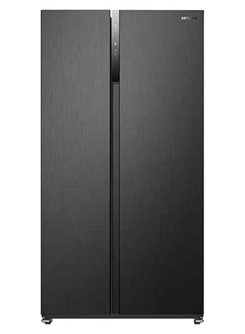 HITACHI 680L Gross, Net 525L Side by Side 2 Door Refrigerator, 10 Year Warranty on Inverter Compressor, Dual Fan Cooling, Quick Freezing, Mirror Touch Controller-Energy Saving 525 L HRSN9552DDXAE Dark Inox - Image 1
