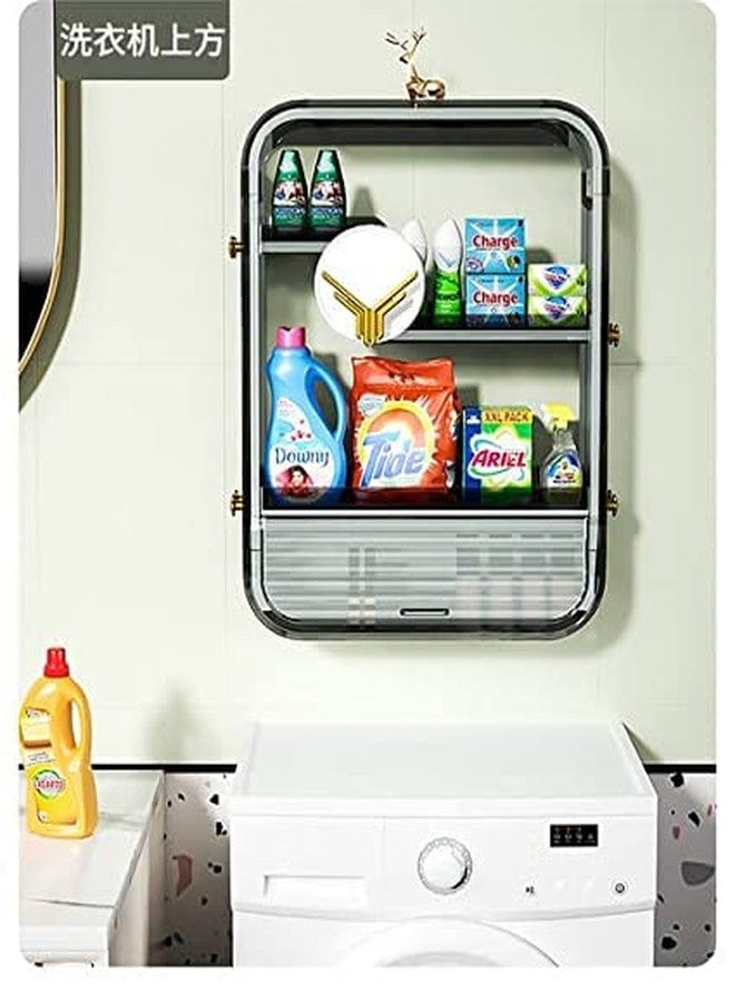 VBM Cosmetics Storage Box Bathroom Rack - Wall-mounted Storage Rack - Large-capacity Bathroom Skincare Storage Rack - Image 5