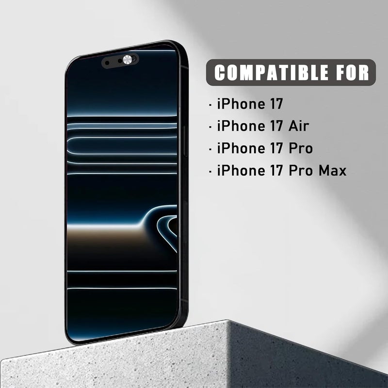 Front Camera Privacy Cover & Security Slider compatible with iPhone 17 Pro Max/Pro/Air/17 Series, Ultra-Thin Silver, Strong Adhesive, Supports Face ID - Image 3