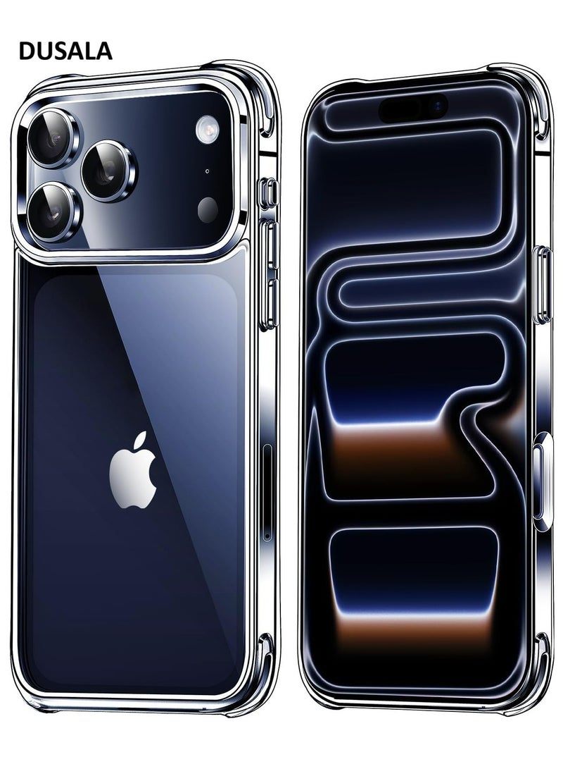 DUSALA Case for iPhone 17 Pro Clear Case Soft Flexible Silicone Back Cover Shockproof Anti Scratch Case with Reinforced Bumper Corner Compatible for iPhone 17 Pro Clear - Image 1