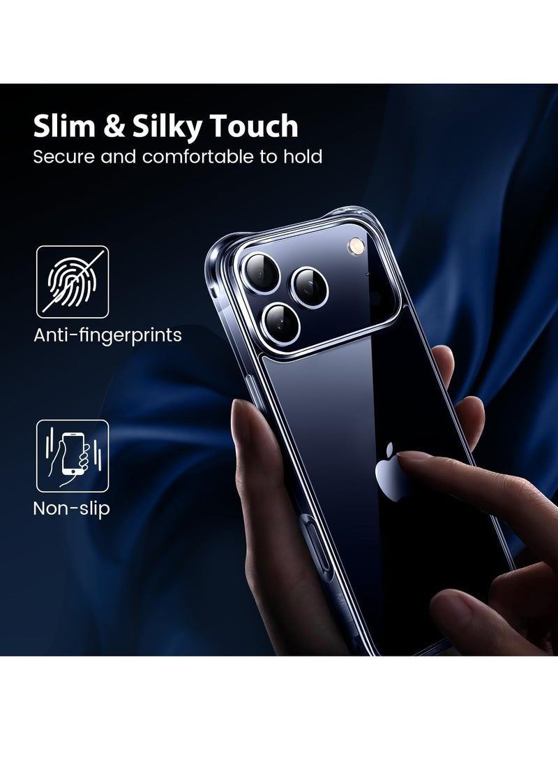 DUSALA Case for iPhone 17 Pro Clear Case Soft Flexible Silicone Back Cover Shockproof Anti Scratch Case with Reinforced Bumper Corner Compatible for iPhone 17 Pro Clear - Image 3