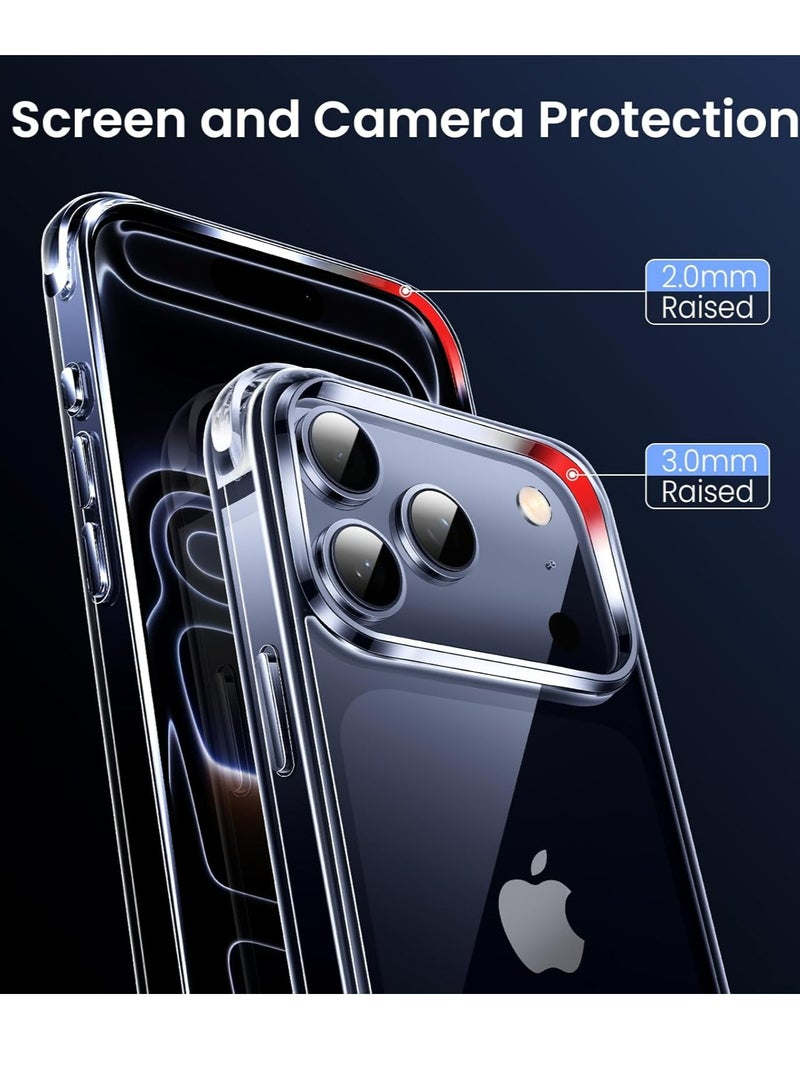 DUSALA Case for iPhone 17 Pro Clear Case Soft Flexible Silicone Back Cover Shockproof Anti Scratch Case with Reinforced Bumper Corner Compatible for iPhone 17 Pro Clear - Image 4