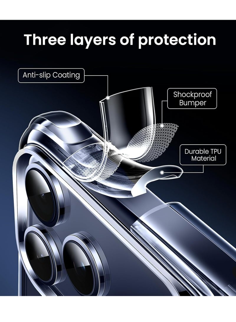 DUSALA Case for iPhone 17 Pro Clear Case Soft Flexible Silicone Back Cover Shockproof Anti Scratch Case with Reinforced Bumper Corner Compatible for iPhone 17 Pro Clear - Image 2