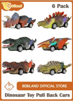 6 Pack Dinosaur Toy Pull Back Cars, Dino Toys for 3 Year Old Boys Girls and Toddlers,Boy Toys Age 3,4,5 and Up,Pull Back Toy Cars,Dinosaur Games with T-Rex (Random Colors) - pzsku/Z6E766DEDAB41D4086023Z/45/_/1737093173/3dded3be-75f8-46d8-8f18-8d27d37cfd13