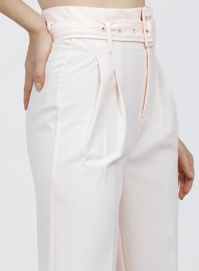 Tokyo Talkies High Rise Pleated Parallel Wide Leg Trouser by Styli