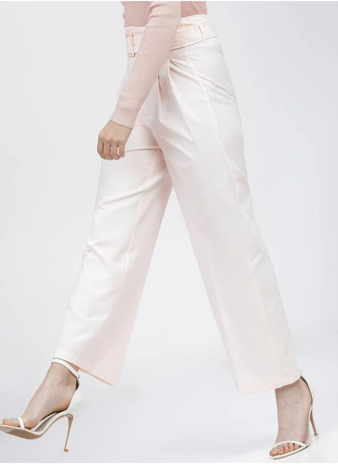 طوكيو توكيز High Rise Pleated Parallel Wide Leg Trouser