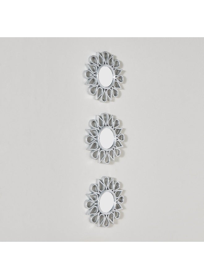 Home Box Faiz 3-Pieces Decorative Mirror Set 25 X 25Cm  - Image 2