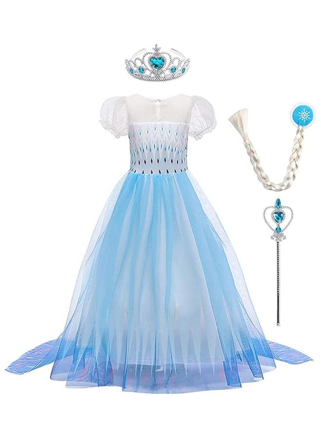 NIBEMINENT Princess Cosplay Carnival Dress-Up Costume With Accessories 130cm - Image 2