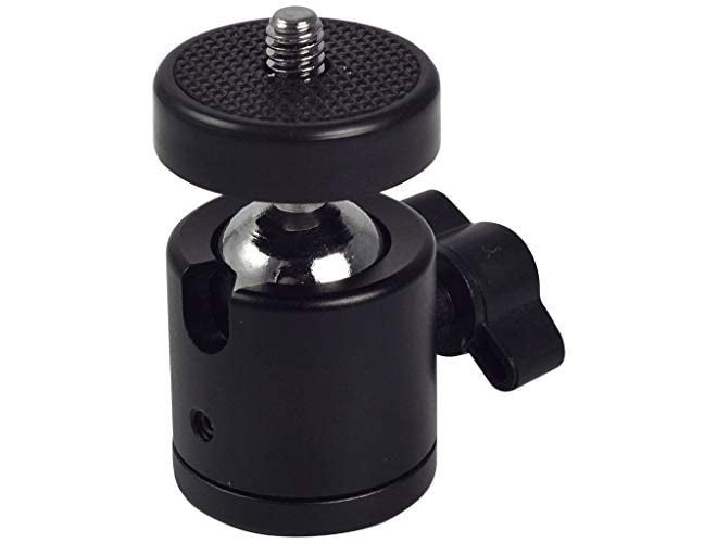 MILLETS Swivel Mini Ball Head 1/4" Screw 360 Degree Aluminium Alloy Body Rotating Swivel Mini Tripod Ball Head With 1/4" Screw Thread Base Mount For Lighter Dslr Camera Camcorder,Multi-coloured - Image 5