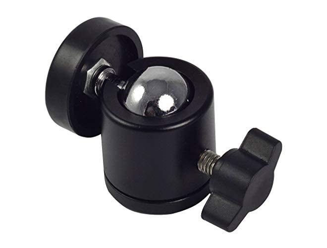 MILLETS Swivel Mini Ball Head 1/4" Screw 360 Degree Aluminium Alloy Body Rotating Swivel Mini Tripod Ball Head With 1/4" Screw Thread Base Mount For Lighter Dslr Camera Camcorder,Multi-coloured - Image 2