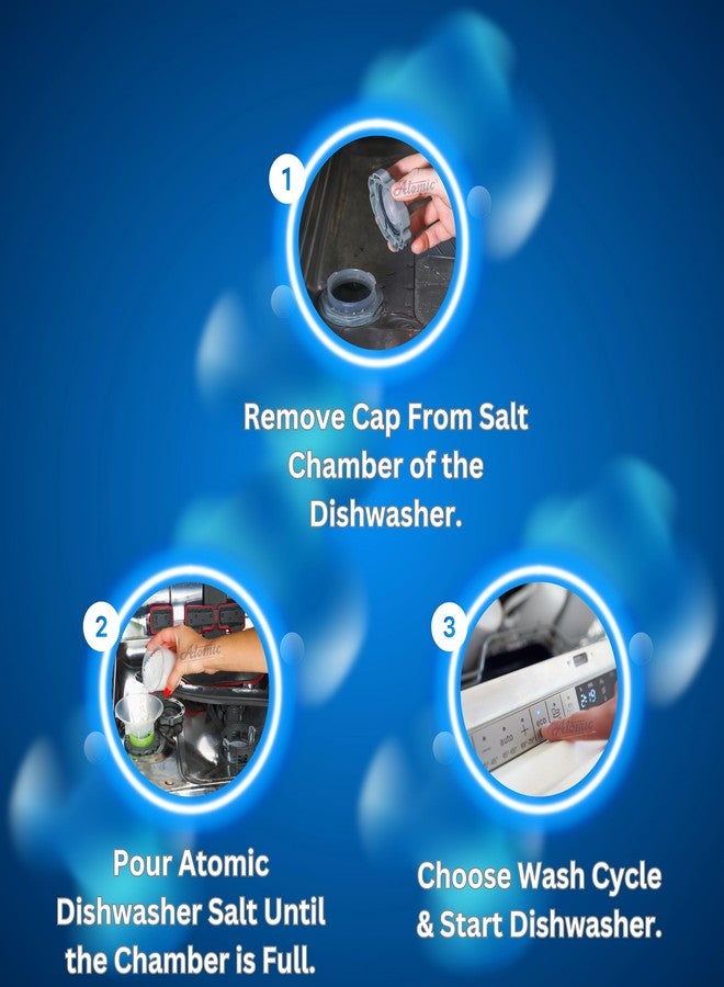 Atomic Dishwasher Salt Protection From Limescale Build-up, Pack of 2-900 gm Each - Image 5