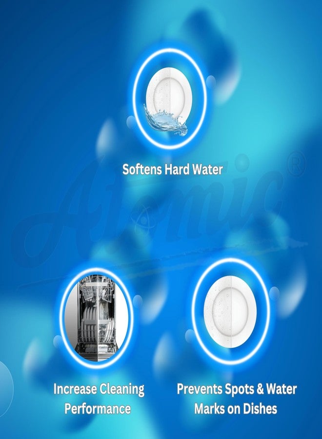 Atomic Dishwasher Salt Protection From Limescale Build-up, Pack of 2-900 gm Each - Image 2