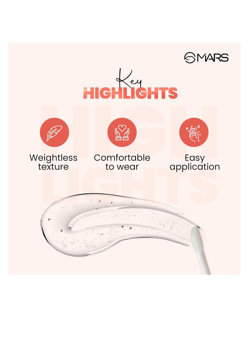 مارس ملمع شفاه مارس كوارتز شفاف للنساء، مرطب ولمعان عالي، خفيف الوزن ومريح، 3.0 مل - Image 4