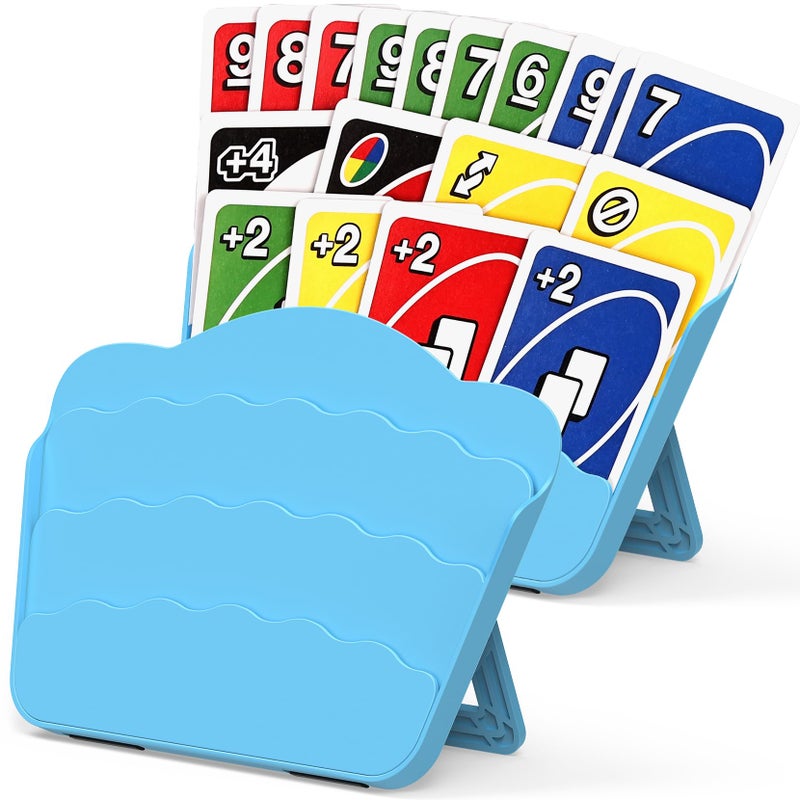 Tenyond Card Holders for Playing Cards 2 Pack Playing Card Holder wFoldable Stand for Stocking Stuffer Travel Games for Seniors Little Hand or Arthritis Hand UNO Poker Holidays Game Nights - Image 3