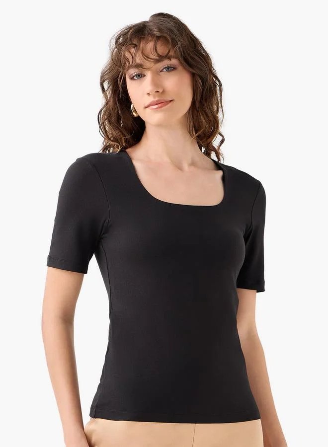 Splash FAV Microfibre T shirt with Square Neck