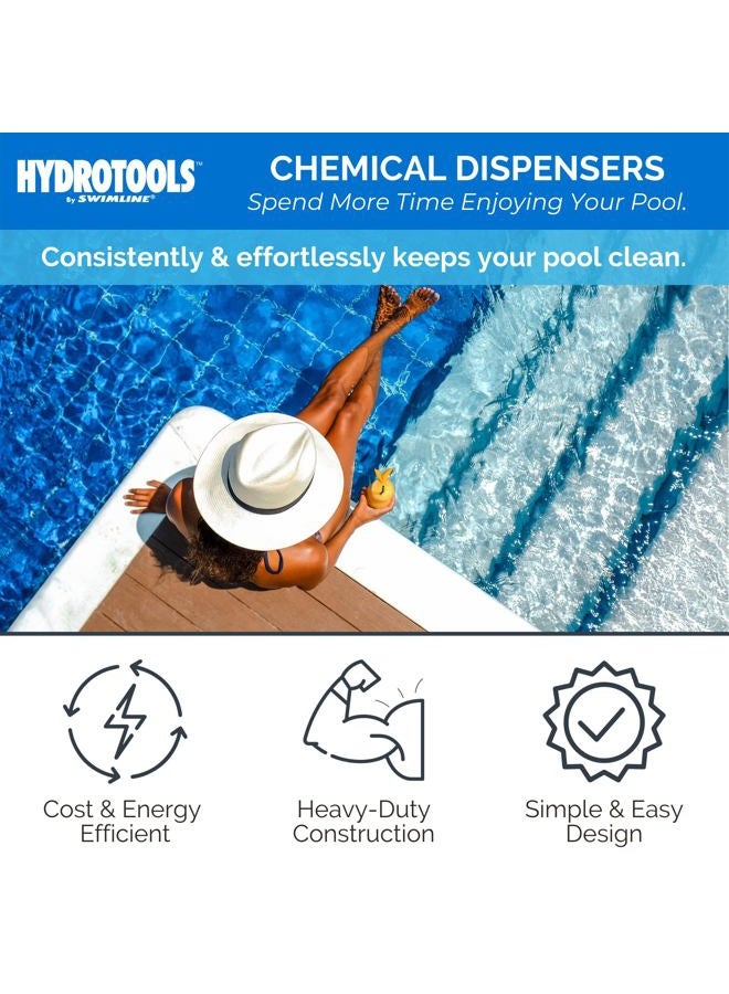 Swimline 8720 Extra Large Capacity Pool and Spa Chemical Dispenser Compatible with Bromine and Chlorine, One Size, Multi - Image 2