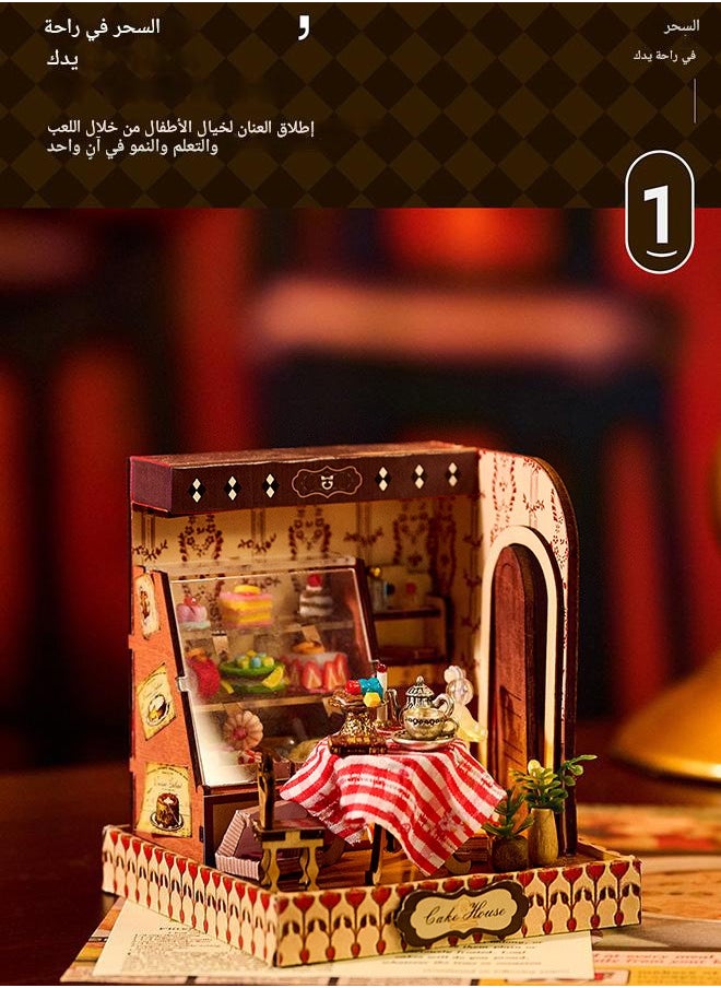 tangs TANGS Serenity Sweets House - Therapeutic Miniature Craft Kit with LED Magic  - Image 2