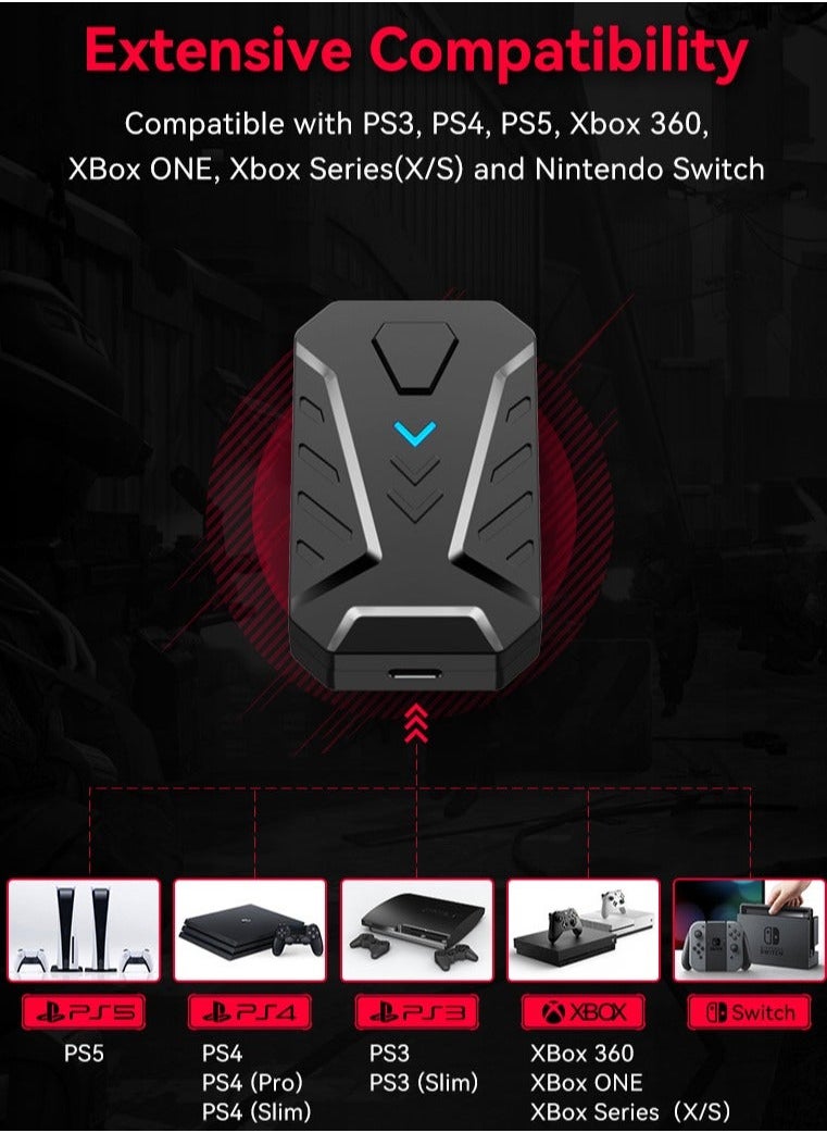 Generic - Keyboard and Mouse Adapter, Mouse and Keyboard Converter for PS3, PS4, PS5, Xbox360, Xbox ONE, Xbox Series and Nintendo Switch - Image 1