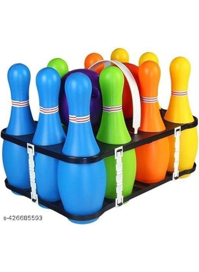 Toy Box Bowling Set with 10 Pins and 2 Balls Educational Bowling Toy for Kids Sport Game - Image 3