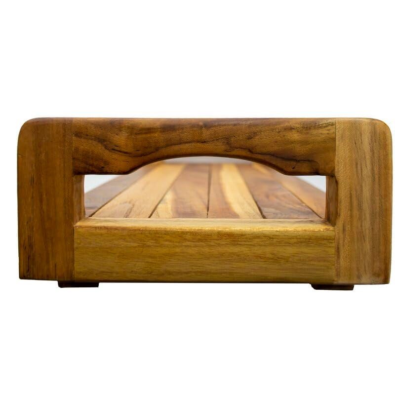 RuPS RuPS Natural Wood Bathtub TrayBath Caddy for Bathroom Modern Bathtub ShelfTable Bathtub Organiser  - Image 4