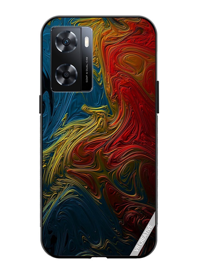 VR CREATIVE Protective Case Cover For Oppo A57/A77s Flower Design Multicolour - Image 1