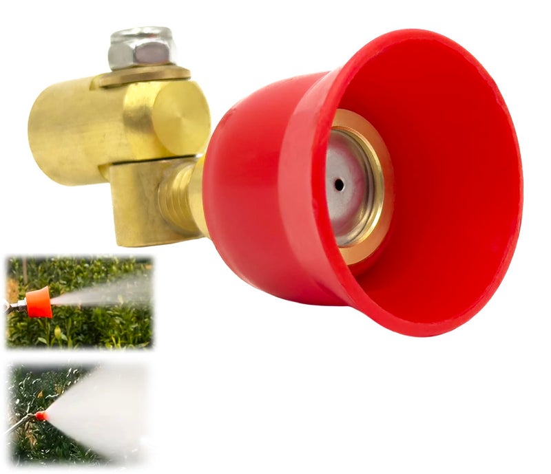 APPSTER Adjustable Brass Sprayer Nozzle with Windproof Cap | 2 Spray Modes High-Pressure Mist & Vortex Nozzle for Agriculture Sprayer Pump, Garden, Grass Sprinkling & Multi-Function Fogger - Image 1