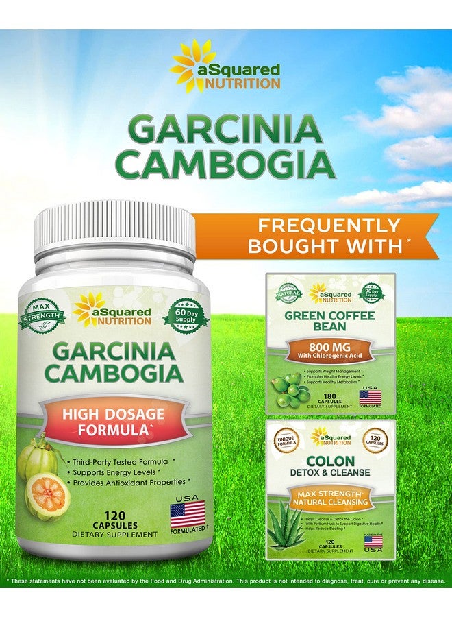 100% Natural Garcinia Cambogia Extract 120 Capsules Ultra High Strength Hca Diet Pills Pure Weight Loss Best Extreme Fat Burner Slim  Detox Max Premium Blocker For Men  Women