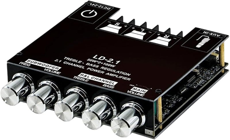 2 1 Channel Wireless Amplifier Sound Receiver Board Audio Control Module 9 3x9x2 2cm - Image 1