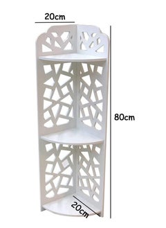 HOME TASTE Corner Shelf Stand 20 X 20 X 80 Cm – Space-Saving Bathroom Corner Cabinet, Shower Caddy & Kitchen Storage Rack for Small Spaces – Organize Toiletries & Essentials  - Image 2
