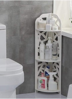 HOME TASTE Corner Shelf Stand 20 X 20 X 80 Cm – Space-Saving Bathroom Corner Cabinet, Shower Caddy & Kitchen Storage Rack for Small Spaces – Organize Toiletries & Essentials  - Image 3