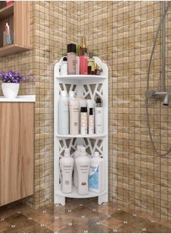 HOME TASTE Corner Shelf Stand 20 X 20 X 80 Cm – Space-Saving Bathroom Corner Cabinet, Shower Caddy & Kitchen Storage Rack for Small Spaces – Organize Toiletries & Essentials  - Image 4
