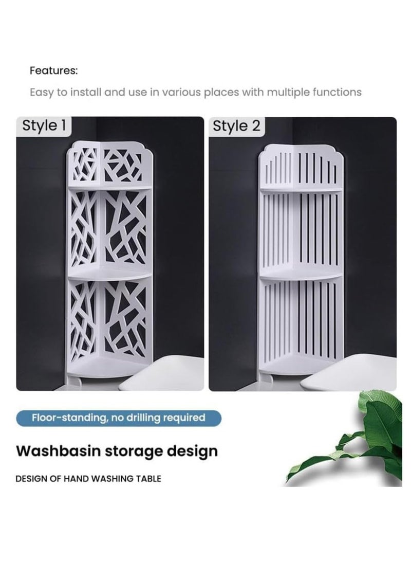 HOME TASTE Corner Shelf Stand 20 X 20 X 80 Cm – Space-Saving Bathroom Corner Cabinet, Shower Caddy & Kitchen Storage Rack for Small Spaces – Organize Toiletries & Essentials  - Image 5