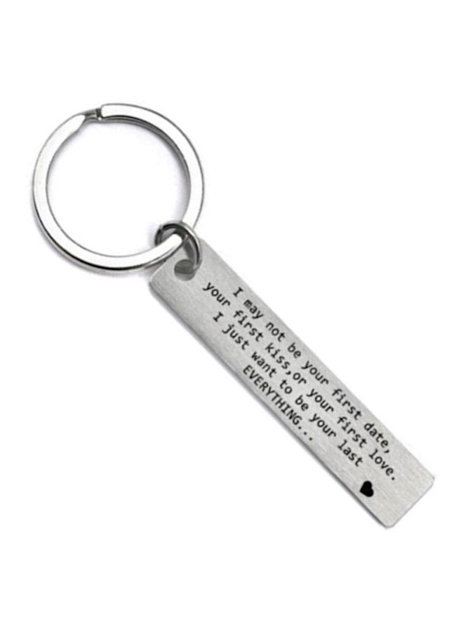 Loquat Quoted Key Chain Silver - Image 1