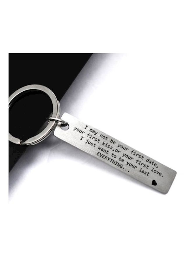 Loquat Quoted Key Chain Silver - Image 2
