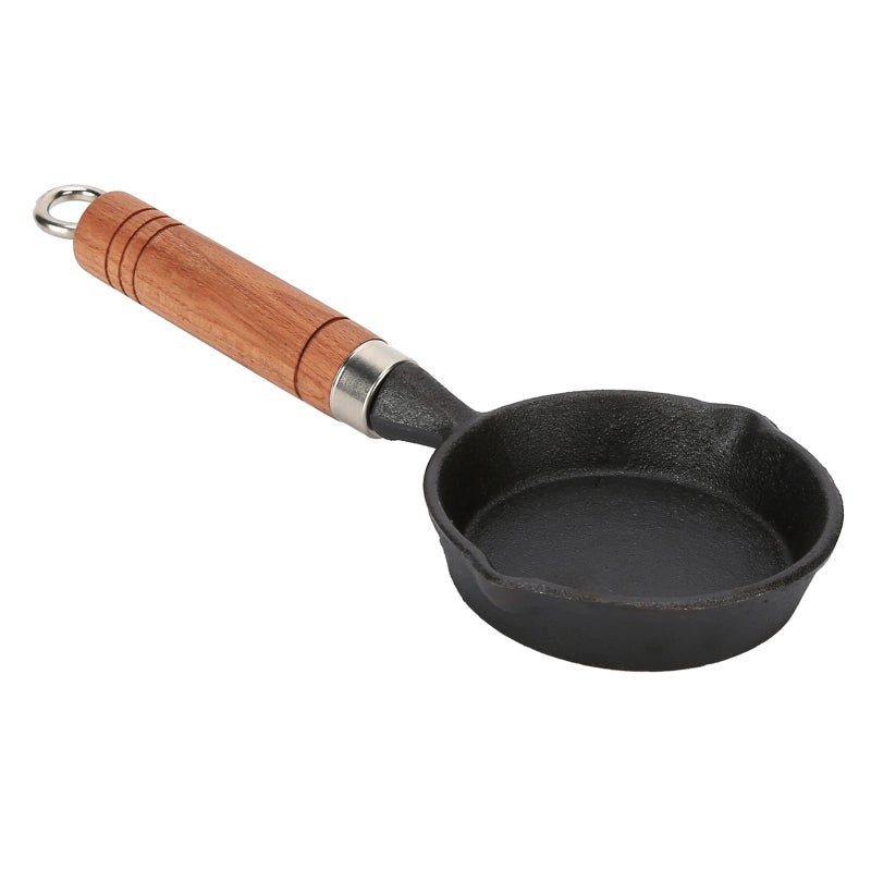 Nonstick Egg Pan: Cast Iron Construction - Durable & Long-Lasting Omelette Pan for Home Kitchen, Stovetop, Induction & Outdoor Cooking - Image 4